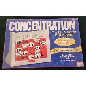 Concentration  40th Anniversary Edition - 1998 Complete By Endless Games